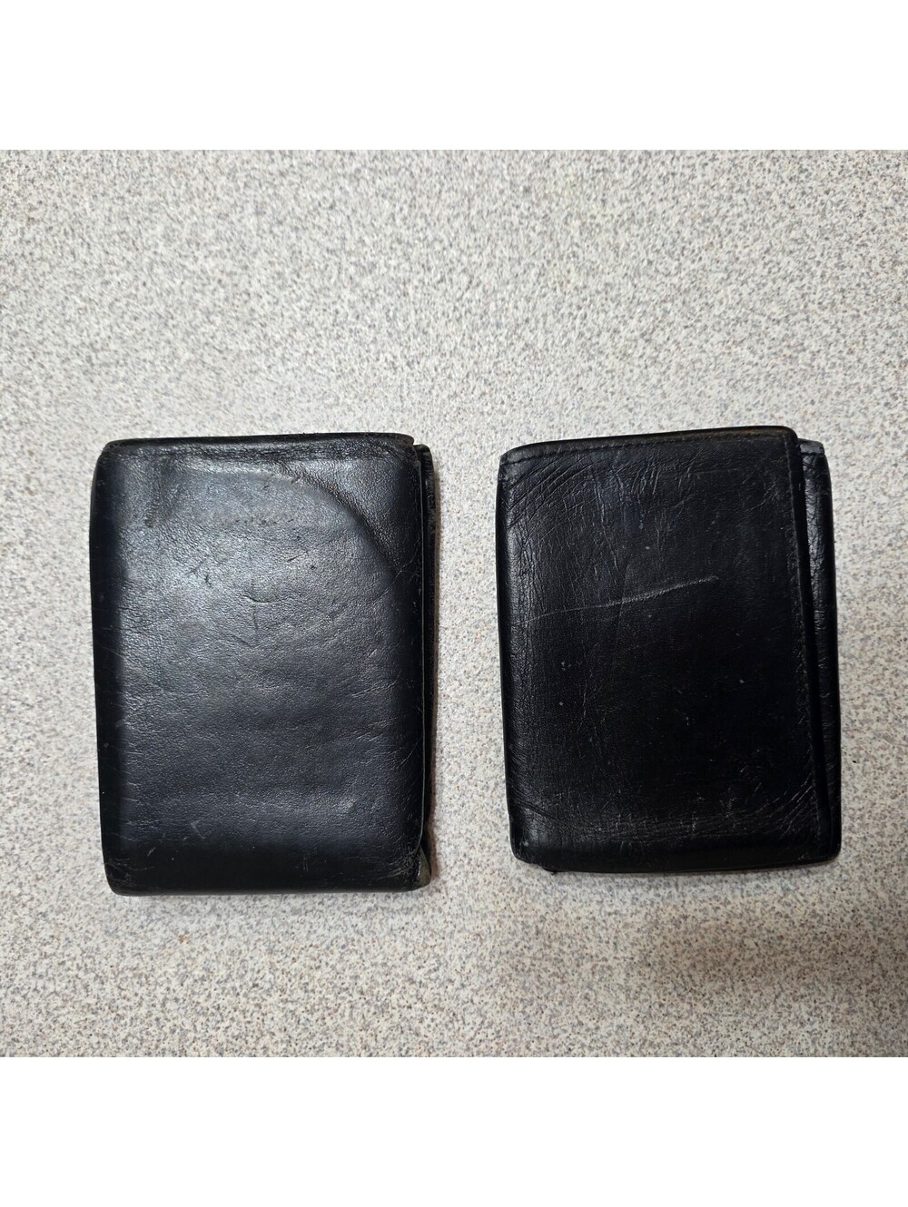 Vintage Black Leather Wallets - Picture 1 of 8